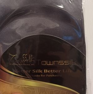 Townssilk dark grey hidden zipper silk pillowcase